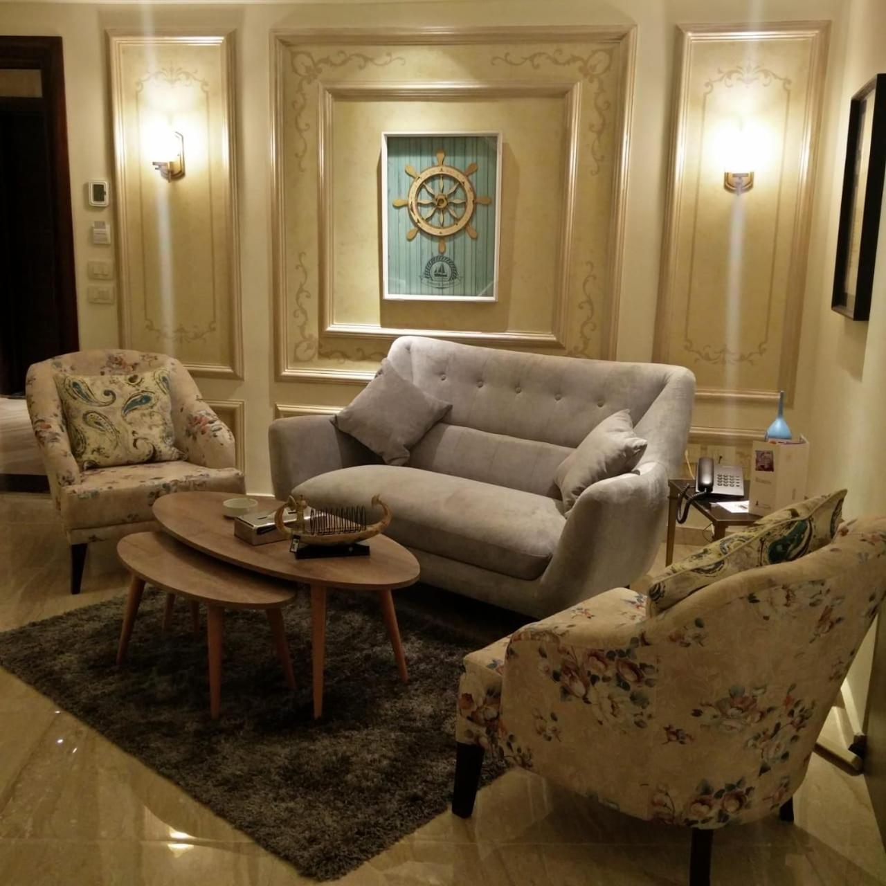 Fleet Club Mahrousa Александрия Экстерьер фото A living room in a hotel